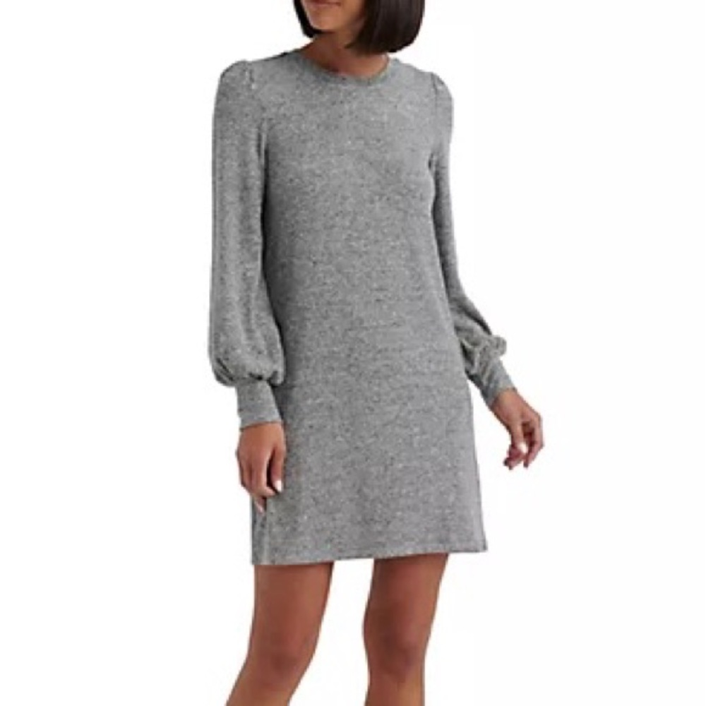 •Lucky Brand• Cloud Jersey Long Juliet Sleeve Dress